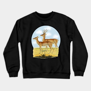 Deers  Illustration Crewneck Sweatshirt